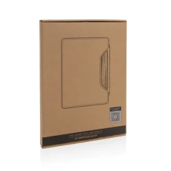 Gift Campaign Portablocco con copertina rigida in noce con carta 70 g/m2 A4 a righe><noscript><img width=