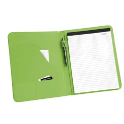Gift Campaign Portablocco con logo bicolore fogli bianchi e tasca con patta Colors></noscript> Portadocumenti Personalizzati
