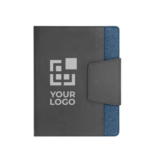 Gift Campaign Portablocco con logo tasca esterna con fogli neutri rimovibili Fabric> Portadocumenti Personalizzati