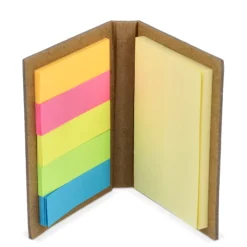 Gift Campaign Portablocco di carta kraft con memo stickers in 2 formati><noscript><img width=