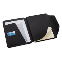 Gift Campaign Portablocco in RPET e noce con carta color crema A5 a righe Teri></noscript> Portadocumenti Personalizzati