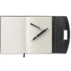 Gift Campaign Portablocco promozionale A5 fogli a righe e penna nera Delux></noscript> Portadocumenti Personalizzati