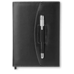 Gift Campaign Portablocco promozionale A5 fogli a righe e penna nera Delux></noscript> Portadocumenti Personalizzati