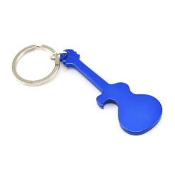 Gift Campaign Portachiavi a forma di chitarra 4 colori con apribottiglie Guitar></noscript> Portachiavi Apribottiglie