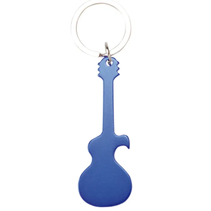 Gift Campaign Portachiavi a forma di chitarra 4 colori con apribottiglie Guitar> Portachiavi Apribottiglie