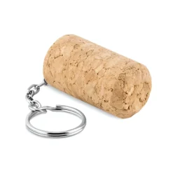 Gift Campaign Portachiavi a forma di tappo di sughero con anello Vino></noscript> Portachiavi In Legno