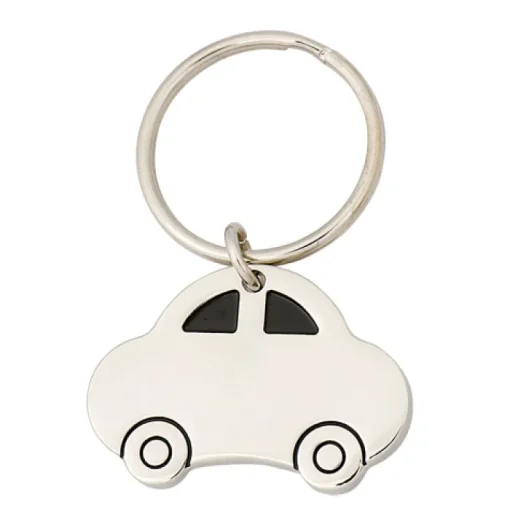 Gift Campaign Portachiavi aziendale a forma di auto per incisione con anello Car> Gadget Per Auto|Portachiavi In Metallo