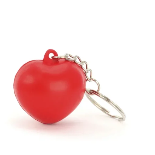 Gift Campaign Portachiavi con antistress a forma di cuore da personalizzare> Palline Antistress