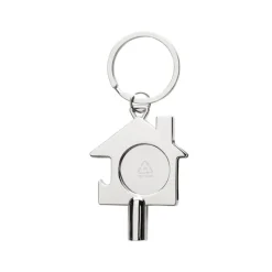 Gift Campaign Portachiavi con chiave di sfiato gettone e apribottiglie in zinco RCS></noscript> Portachiavi In Metallo