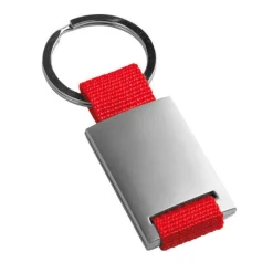 Gift Campaign Portachiavi con fascia colorata e pallca in metallo per logo Colors></noscript> Portachiavi In Metallo