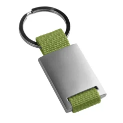 Gift Campaign Portachiavi con fascia colorata e pallca in metallo per logo Colors></noscript> Portachiavi In Metallo