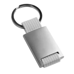 Gift Campaign Portachiavi con fascia colorata e pallca in metallo per logo Colors></noscript> Portachiavi In Metallo