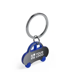 Gift Campaign Portachiavi con incisione macchina bicolore con anello Colored Car><noscript><img width=