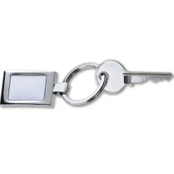 Gift Campaign Portachiavi con logo elegante in zinco in confezione singola Chrome><noscript><img width=