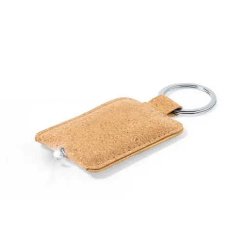 Gift Campaign Portachiavi con logo in sughero con luce LED pila inclusa Torcia Cork> Portachiavi In Legno