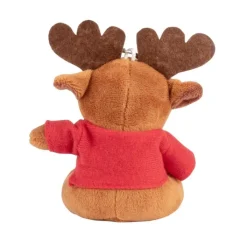 Gift Campaign Portachiavi con renna di peluche con maglietta personalizzabile></noscript> Gadget Natalizi