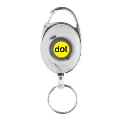 Gift Campaign Portachiavi estensibile in ABS e zinco riciclati RCS con moschettone></noscript> Portachiavi In Metallo