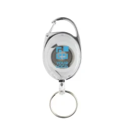 Gift Campaign Portachiavi estensibile in ABS e zinco riciclati RCS con moschettone></noscript> Portachiavi In Metallo