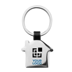 Gift Campaign Portachiavi gadget metallico lucido a forma di casetta Domus><noscript><img width=
