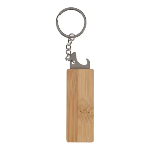 Gift Campaign Portachiavi in bambù con funzione di apribottiglie e chiavi inglesi> Portachiavi Apribottiglie|Portachiavi In Legno