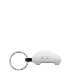 Gift Campaign Portachiavi in metallo con incisione a forma di auto in lega di zinco riciclato><noscript><img width=