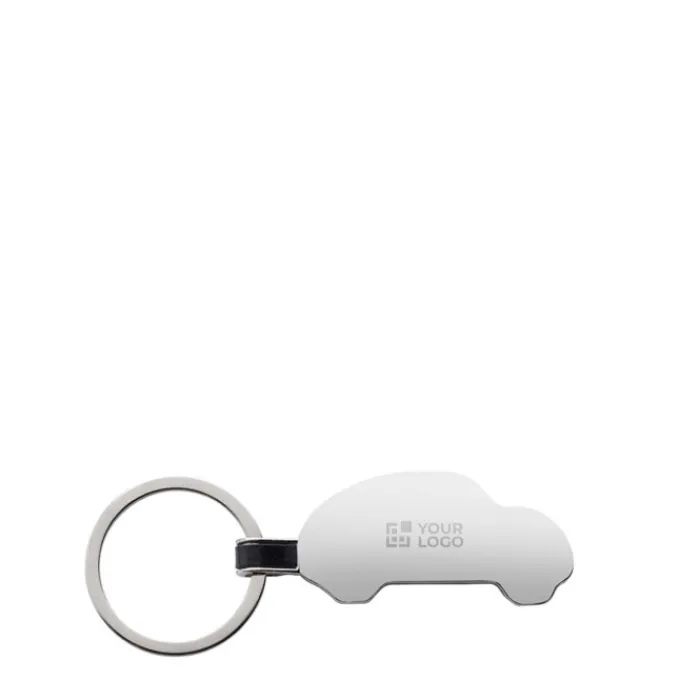 Gift Campaign Portachiavi in metallo con incisione a forma di auto in lega di zinco riciclato> Portachiavi In Metallo