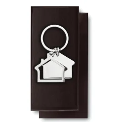 Gift Campaign Portachiavi in metallo con due ciondoli a forma di casa DoubleHome></noscript> Portachiavi In Metallo