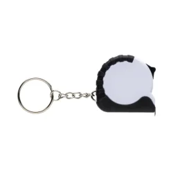 Gift Campaign Portachiavi in plastica riciclata e acciaio con metro a nastro 1M><noscript><img width=