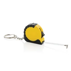 Gift Campaign Portachiavi in plastica riciclata e acciaio con metro a nastro 1M><noscript><img width=