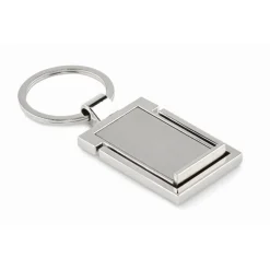 Gift Campaign Portachiavi metallico rettangolare che diventa un supporto per telefono> Portachiavi In Metallo
