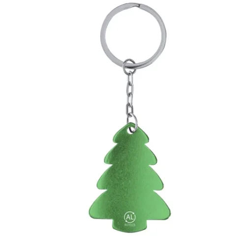 Gift Campaign Portachiavi natalizio in alluminio riciclato a forma di abete> Gadget Natalizi