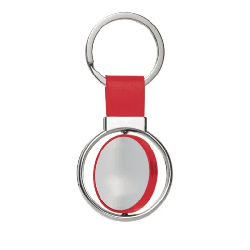 Gift Campaign Portachiavi personalizzato rotondo più colorazioni con anello Spinning> Portachiavi In Metallo