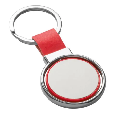 Gift Campaign Portachiavi personalizzato rotondo più colorazioni con anello Spinning> Portachiavi In Metallo