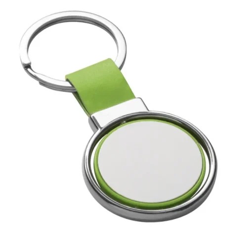 Gift Campaign Portachiavi personalizzato rotondo più colorazioni con anello Spinning> Portachiavi In Metallo