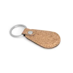 Gift Campaign Portachiavi personalizzato in sughero a goccia scatola Kraft Cork Oval> Portachiavi In Legno