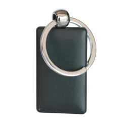 Gift Campaign Portachiavi rettangolare con lato in plastica colorata e 1 in metallo></noscript> Portachiavi In Metallo