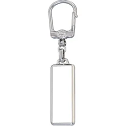 Gift Campaign Portachiavi rettangolare in metallo personalizzabile in doming> Portachiavi In Metallo