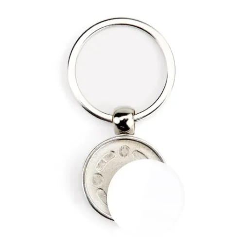 Gift Campaign Portachiavi rotondo in metallo personalizzabile con inserto di carta> Portachiavi In Metallo