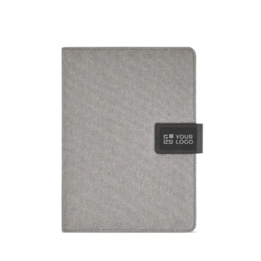 Gift Campaign Portadocumenti A5 in rPET 300D con chiusura magnetica e quaderno> Portadocumenti Personalizzati