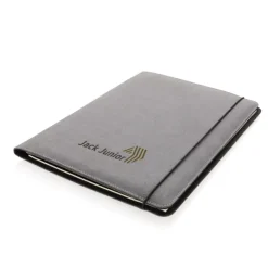 Gift Campaign Portadocumenti con logo A4 multiscomparto pagine a righe Leather><noscript><img width=