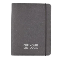 Gift Campaign Portadocumenti con logo A4 multiscomparto pagine a righe Leather><noscript><img width=