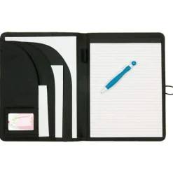 Gift Campaign Portadocumenti in morbida microfibra con blocco a righe e portatessere><noscript><img width=