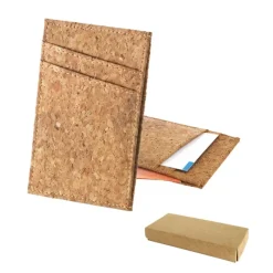 Gift Campaign Portafogli personalizzati in sughero con 4 scomparti per carte Natura></noscript> Portafogli