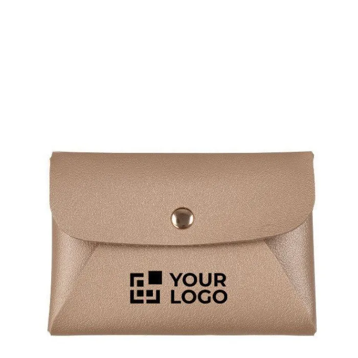 Gift Campaign Portamonete a forma di busta da lettera realizzato in PU con bottone> Portafogli