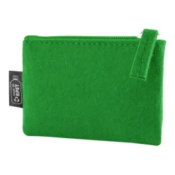 Gift Campaign Portamonete in feltro di poliestere RPET 350g/m2 con cerniera abbinata></noscript> Portafogli