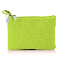 Gift Campaign Portamonete in poliestere colorato con anello portachiavi e cerniera></noscript> Portafogli