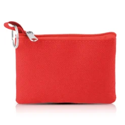 Gift Campaign Portamonete in poliestere colorato con anello portachiavi e cerniera></noscript> Portafogli