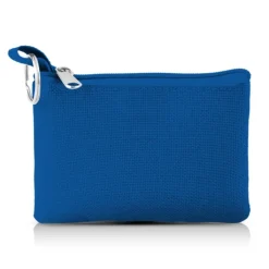 Gift Campaign Portamonete in poliestere colorato con anello portachiavi e cerniera></noscript> Portafogli