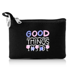 Gift Campaign Portamonete in poliestere colorato con anello portachiavi e cerniera></noscript> Portafogli