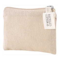 Gift Campaign Portamonete realizzato in cotone riciclato da 140 g/m2 certificato GRS><noscript><img width=